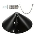 thumbnail image 1 of Shisuyan 1Pc Wrap Around Squirrel Baffle Durable Birds Feeder Protector for Outdoor Black, 1 of 8
