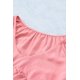 thumbnail image 4 of ABPHQTO Top tipo babydoll con cuello en V y media manga con volantes rosa para mujer, 4 of 5