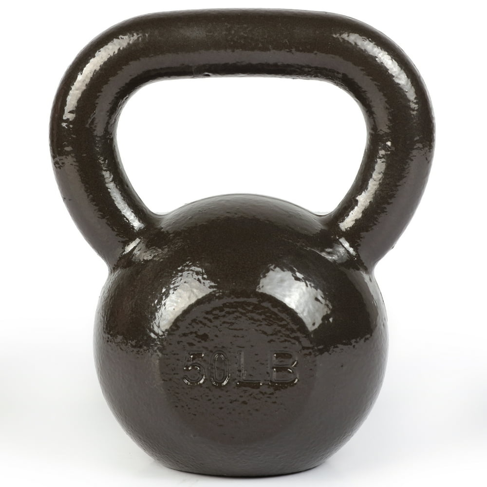 PRCTZ Solid Cast Iron Kettlebell, 50 lb