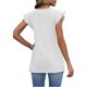 thumbnail image 4 of Camiseta de Cuello Redondo Casual de Impresión de la Moda de la Mujer 3/4 Manga Y Blusas, Blusa de Poliéster Suave de Spandex, 4 of 6