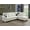 White, variant on Ponliving 103.5" Faux Leather 2 PCS L-Shaped Modern Sectional Sofa with Pillows for Living Room Red Faux Leather Right Hand Facing