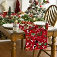 thumbnail image 2 of Camino De Mesa Navideño, Cubierta De Mesa Con Diseño De Ratón De Dibujos Animados Navideños, Decoración Navideña De Invierno Y Año Nuevo, Adornos Navideños Rojos Para Fiesta En Casa, 2 of 5