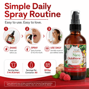 Dr. Colbert, MD Nano L-Glutathione Liquid Spray | Raspberry Flavor | by Divine Health | Nanonization | Superior Absorption | Includes Vitamin C | Sugar Free | 60 Servings | 4oz