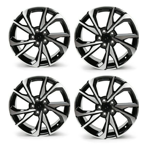 4-Pack 18"x8" Replacement Alloy Wheel Rim for Honda Civic 2017 2018 2019 2020 2021, 42700TGGA71