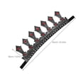 thumbnail image 3 of 1Pack Adult Tiara Silver Medieval King Crown Design RP Material Comfortable Wear, 3 of 8
