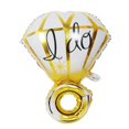 thumbnail image 3 of 2 piezas de globos de anillo de diamantes I Do, globos grandes de papel de aluminio para decoración del día de San Valentín (dorado y plateado), 3 of 3