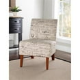 thumbnail image 2 of Riverbay Furniture 17.5" Contemporary Fabric Script Slipper Chair in Beige, 2 of 7