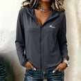 thumbnail image 2 of GUACER Womens UPF 50+ Sun Protection Hoodies Breathable Ice Silk Full Zip Lightweight Long Sleeve Jacket for Hiking & Outdoor, 2 of 5