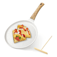 thumbnail image 1 of Sartén Antiadherente Cocina Crepera Con Revestimiento 24cm Xtellar blanco, 1 of 3