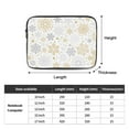 thumbnail image 3 of Retro Snowflake Geometric Pattern Portable Laptop Sleeve Compatible with MacBook Air Notebook Computer Case for Men Women College School Students, 3 of 7