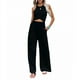 thumbnail image 4 of Pantalones anchos de mujer de talla grande de algodón y lino para primavera y verano, pantalones largos casuales con cintura elástica, versátiles, 4 of 6