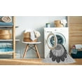 thumbnail image 2 of Ahgly Company Tapis d'Intérieur Lavable en Machine Carré Gris Fumé, 6 Pieds Carré, 2 of 7