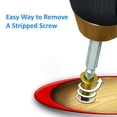 thumbnail image 5 of Jinsinto 4pcs Screw Extractor Tool In A Box Golden Damaged Screw Extractor Drill Stripped Screw Extractor Remover Set Woodworking Tools, 5 of 5