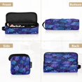 thumbnail image 5 of Hair Tool Organizer Bag with Heat Resistant Mat Removable Travel Storage Case for Hot Air Brushes Curling Irons Deep Indigo Snowflakes, 5 of 8