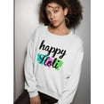 thumbnail image 2 of Happy Holi! Sweatshirt Women -SPIdeals Designs, Female x-Large, 2 of 4
