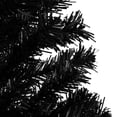 thumbnail image 2 of vidaXL Artificial Pre-lit Christmas Tree with Ball Set Black 120 cm PVC, 2 of 5