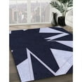 thumbnail image 2 of Ahgly Company Indoor Round Patterned Night Blue Area Rugs, 6' Round, 2 of 6