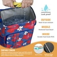 thumbnail image 2 of Exotic Floral Soft Cooler Bag Leakproof 20L Insulated Backpack for Picnic Beach Travel with Vibrant Botanical Print, 2 of 5