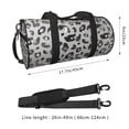 thumbnail image 4 of KLL Wild Animal Leopard Duffle Bag For Men Women Sport Gym Fitness Tote Travel Training Workout Basketball Football Weekender, 4 of 8