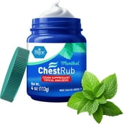 MED PRIDE Chest Rub 4 Oz – Menthol Camphor Vapor Rub Ointment with Eucalyptus, Soothing Cold Rub Cream for Adults & Kids, Cough Suppressant Balm
