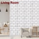 thumbnail image 5 of Uxcell 20 Piezas de Azulejos de Mármol Autoadhesivos Impermeables para Paneles de Pared Backsplash para Baño 12"x12" Diseño de Ladrillo Blanco, 5 of 7