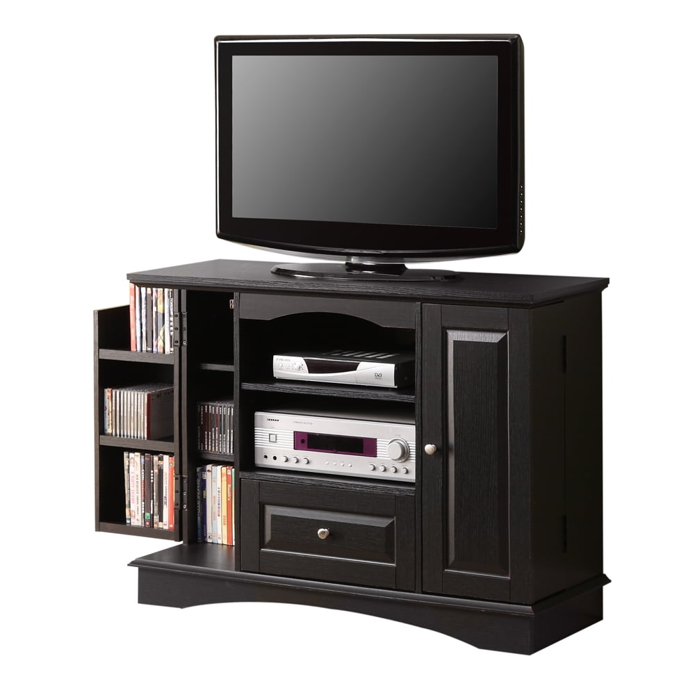 Walker Edison Traditional Tall Tv Stand For Tvs Up To 48
