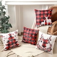 thumbnail image 4 of Funda de almohada Irfora Funda de almohada navideña Funda de almohada de lino Funda de cojín lavable Nueva oficina en casa Coche Cuadrado decorativo 18X18 pulgadas Regalo de Navidad Irfora Funda de almohada, 4 of 7
