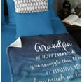 thumbnail image 3 of Grandpa Gifts Blanket 60"x50", Gifts for Grandpa from Granddaughter Grandson, Grandpa Gifts from Grandchildren, Best Granddad Gifts, Great Grandfather Gifts Ideas Throw Blankets, 3 of 5