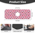 thumbnail image 2 of Pofeuu Haear Strawberry Print Splash Guard for Sink Faucet Sink Gadgets-Splash Guard Behind Faucet Drip Catcher for Kitchen, Bathroom,Sink Mat, 2 of 7