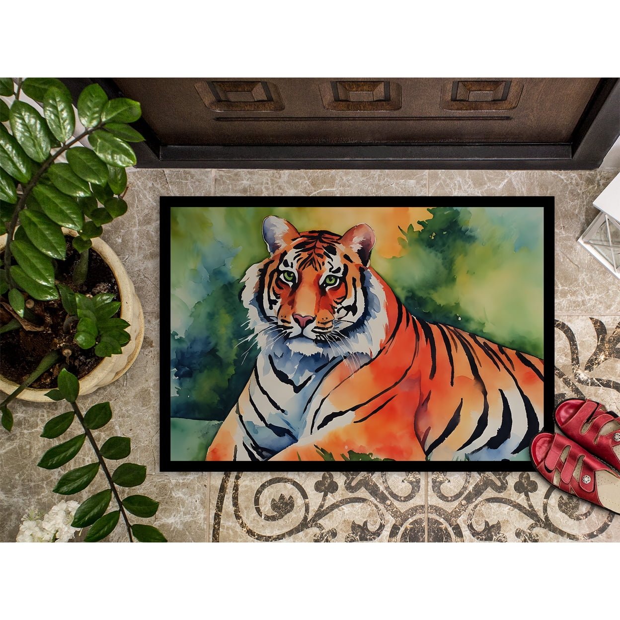 Carolines Treasures DAC2882MAT 18 x 27 in. Bengal Tiger Doormat