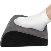 Kolbs Office Foot Rest Under Desk - Plush Velvet and Memory Foam - Longer Footrest For Added Comfort, Foot Stool Desk Accessories Teardrop Ergonomic Design Work From Home, Pc Gaming, Office, Knee Pain