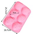 thumbnail image 3 of JeashCHAT Easter Egg Silicone Mold,6-Cavity Non-stick Egg Silicone Chocolate Mold, Cake Trays Baking Molds, for Making Hot Chocolate Cocoa, Fondant, Party Jelly, Soap, 3 of 8