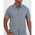 thumbnail image 4 of Real Essentials 3-Pack: Men's Regular Fit Casual Short Sleeve Button Down Shirt (Available in Big & Tall), 4 of 6