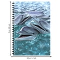 thumbnail image 2 of 3D LiveLife Notebooks - Dolphin Smile from Deluxebase. Ruled 8.2" x 5.7" Medium Notepad. 80 Page Spiral Bound Notebook with Lenticular Dolphin Cover., 2 of 3