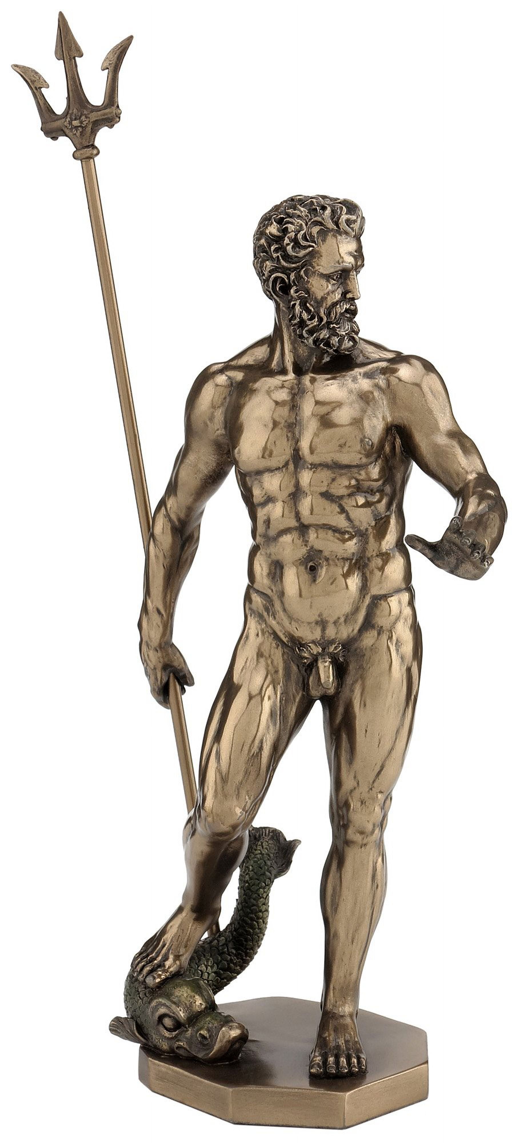 GREEK ROMAN GOD OF SEAS TREMORS POSEIDON NEPTUNE ON THRONE