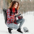 thumbnail image 4 of Women Winter Snow Boots: Fur Lined Warm Slip On Boots for Women Waterproof Non Slip Booties for Commute Outdoor Walking, 4 of 12