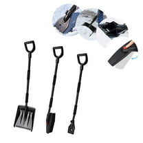 StSilkitty Stainless Steel Snow Removal Tool Kit with Shovel,Ice Scraper Rotating Brush for Winter Vehicle and Home Use