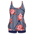 thumbnail image 5 of Plus Size Tankini Swimsuits for Women Blouson Swim Tops with Boyshorts Two Piece Bathing Suits, 5 of 8