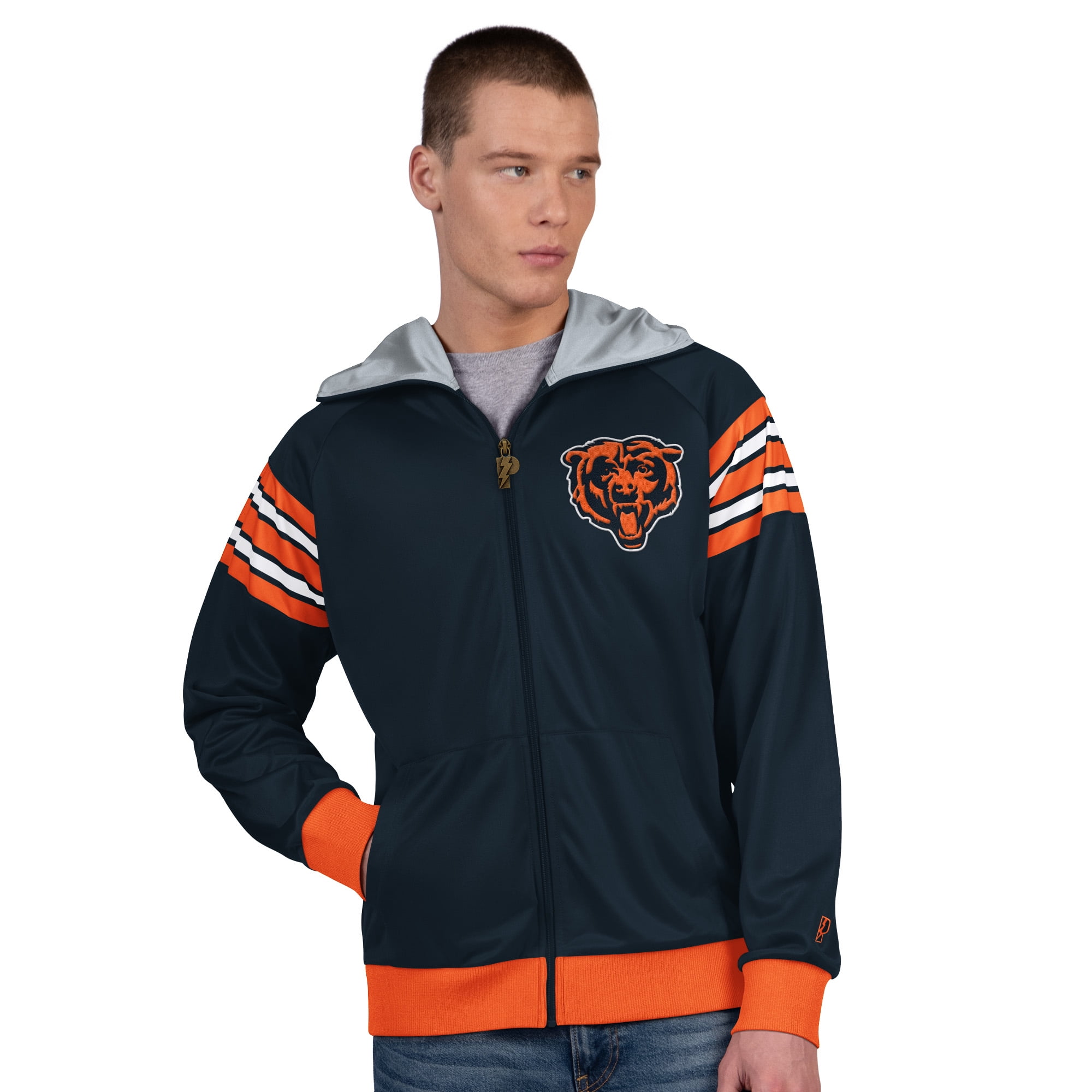 Men's Pro Player Navy/Red Houston Texans Helmet Full-Zip Hooded