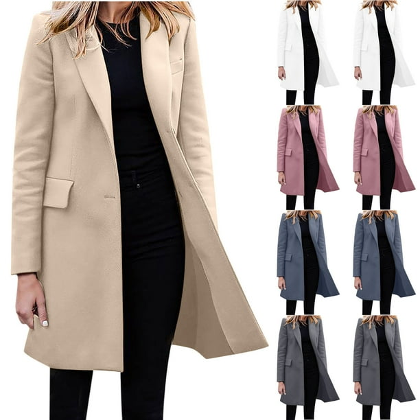 Spring Savings ! formal Spring Trench Coats for Women Plus