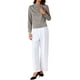 thumbnail image 2 of BLUSAS DE SATÉN PARA MUJER INSPIRADAS CHIC, CAMISAS DE MANGA LARGA PLISADAS CASUAL, CAMISA ELEGANTE PARA OFICINA EN GRIS, 2 of 6