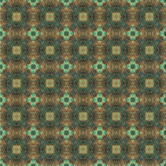 Ahgly Company Machine Washable Indoor Square Transitional Khaki Green Area Rugs, 7' Square