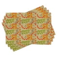 thumbnail image 1 of Ambesonne Rowan Place Mats Set of 4, Warm Colors Autumn Season, Standard Size, Multicolor, 1 of 6