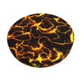 thumbnail image 1 of Balery Orange Lightning Fundas de asiento para taburete de bar redondo de tela de terciopelo ajustables que protegen de arañazos y manchas para sillas de 14 a 17 pulgadas.-13 inch, 1 of 7