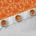 thumbnail image 4 of Feelyou Orange Damask Blackout Curtains Set of 2 (52x84 Each), Butterfly Window Curtains, 4 of 6