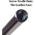 thumbnail image 3 of TOFL Baseball Glove Lace Repair Kit 2 Leather Laces Lacing Needle Burgundy 72" x 3/16", 3 of 11
