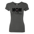thumbnail image 2 of Wild Bobby, Mom Mode All Day Everyday Mother's Day Womens Slim Fit Junior Tee, Dark Grey, X-Large, 2 of 6