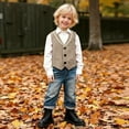 thumbnail image 6 of JIAYUE Vest Tops for Boys Sleeveless Knit Button Front Solid Color For Toddler Dress Up Clothing, 6 of 6