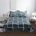 thumbnail image 4 of Ganfancp Premium Microfiber Polyester All-Season Bedding Set with Comforter & 2 Pillowcases in Multicolor, High Grade, Soft, Breathable, Easy Care, Shrinkage and Fade Resistant for Comfortable Sleep, 4 of 6