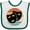 White and Green, variant on Inktastic Theater Masks Acting Retro Sunset Boys or Girls Baby Bib